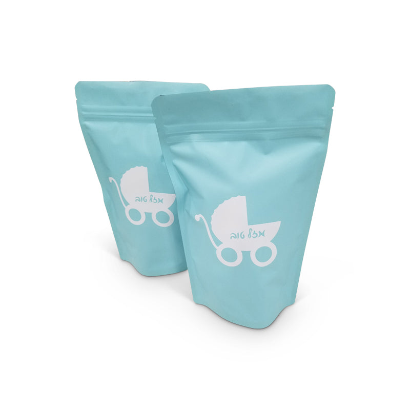 Baby Carriage Zipper Pouch Bags (Some assembly required to apply transfer to bag)