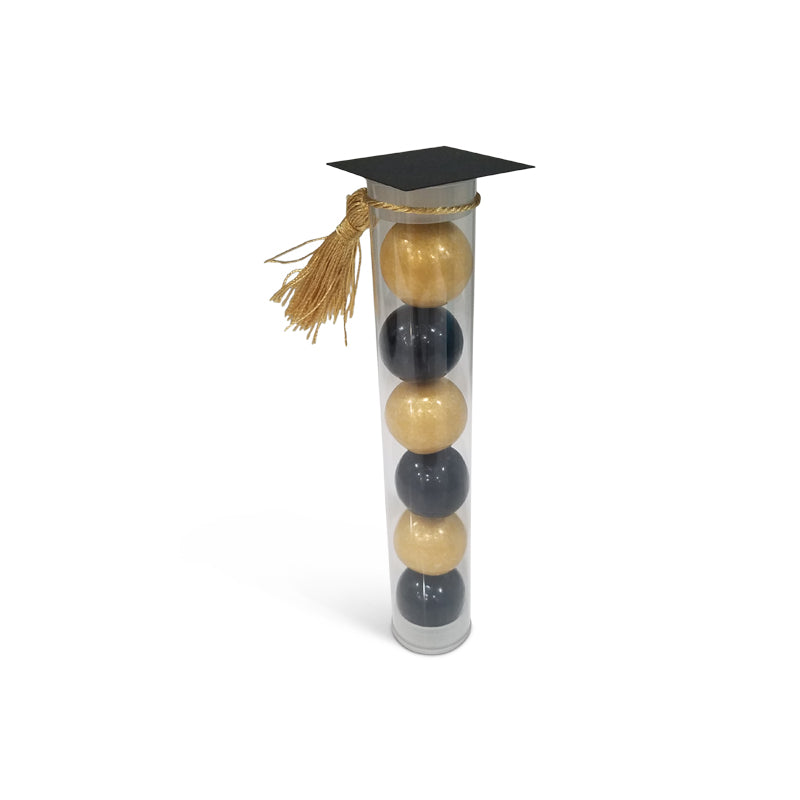 Graduation Candy Tube with Gumballs (Additional Colors & Personalization Available Upon Request)