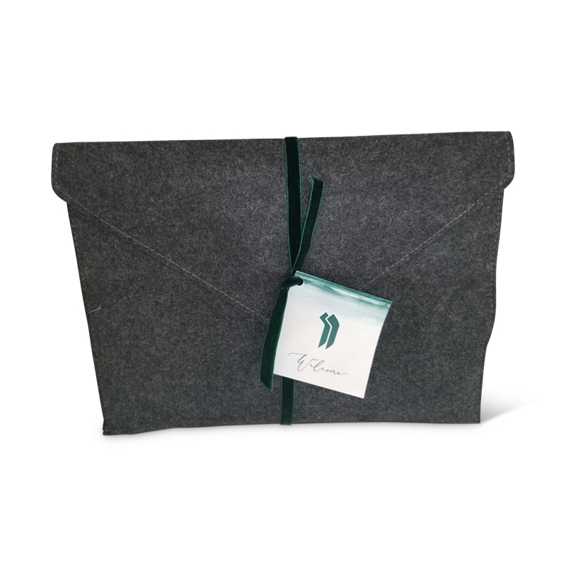 Classy Grey Felt Welcome Package