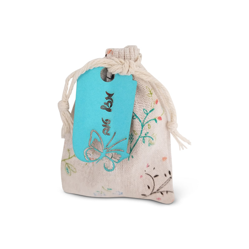 Floral bag with optional lasercut tag