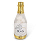 Gold Metallic Champagne Bottle Favor, Also available in silver. (Contents not Included)