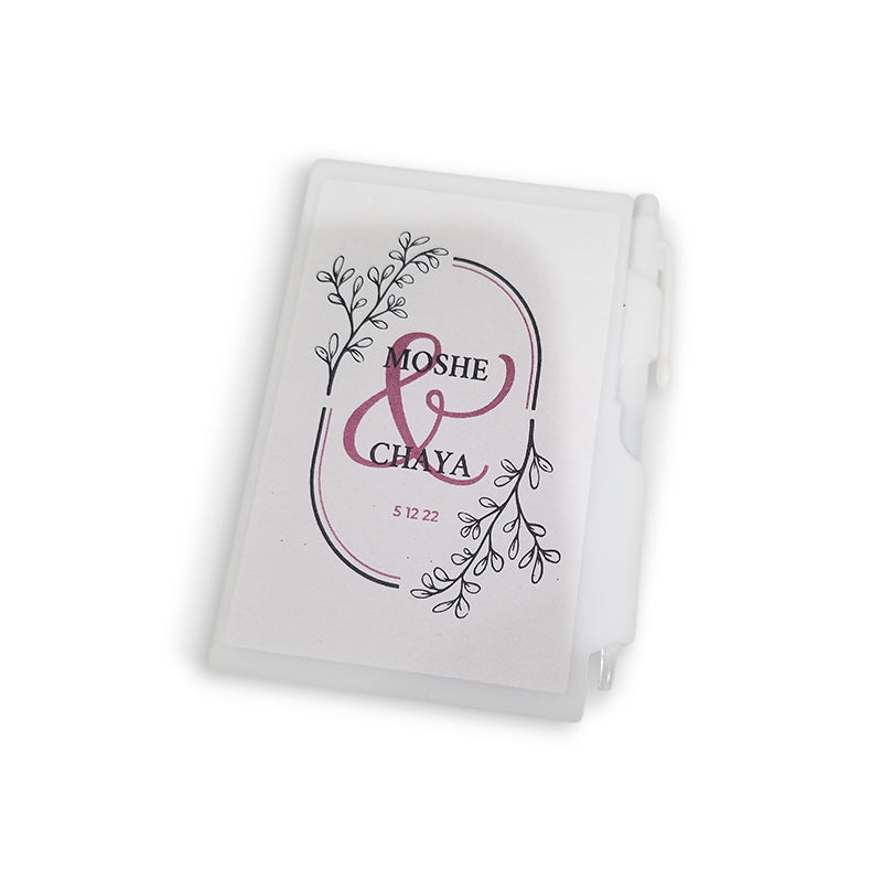 Personalized Mini Notebook Favor with Pen