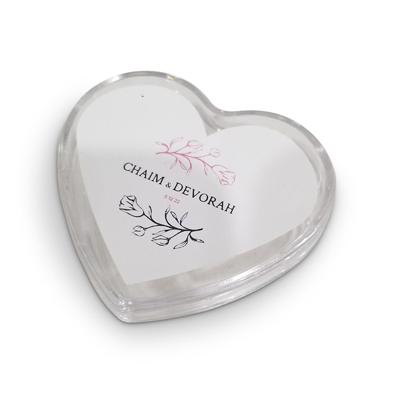 Acrylic Heart Personalized Favor Box