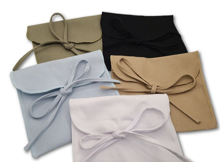 Personalized Cotton Upsherin Bow Pouch, More Colors Available.