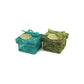 Woven Besomim Holder (box only) with optional personalized tag, green or turquoise