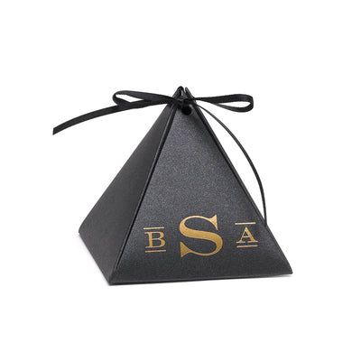 Pyramid Shimmer Favor Box (4 Colors Available) Personalization not included.