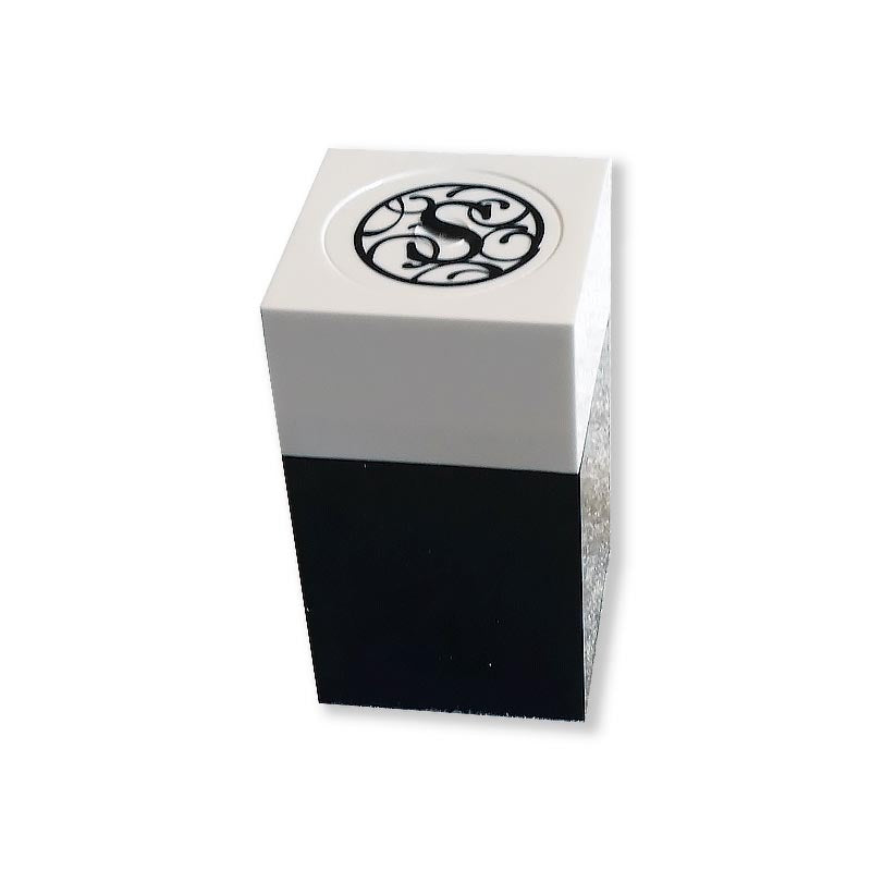 Acrylic Black & White Monogrammed Favor Boxes
