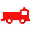 Fire Truck Personalized  Lasercut Label