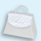 Grace Kelly Mini Purse with pearl handle. White or Champagne