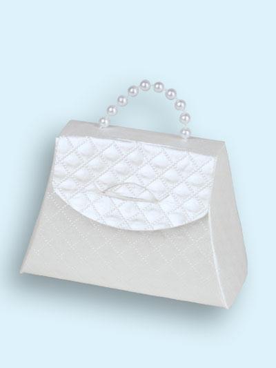 Grace Kelly Mini Purse with pearl handle. White or Champagne