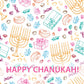 Chanukah Design Personalized Color Placemat