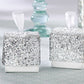 "SPARKLE AND SHINE" SILVER GLITTER FAVOR BOX (Only 6 left in Stock)
