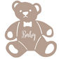 Teddy Bear Lasercut Label
