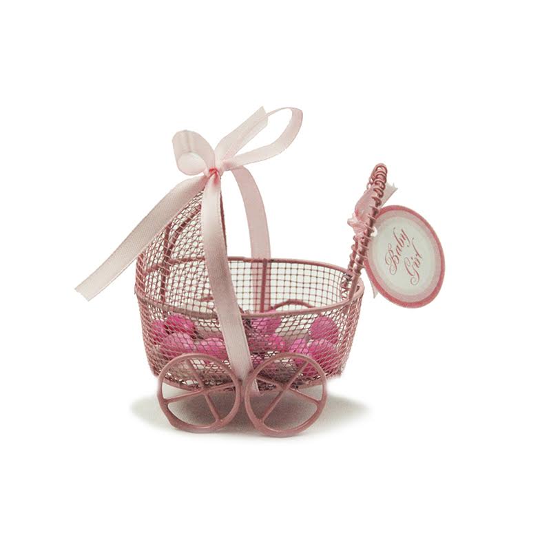 Mini Wire Baby Carriage Available in Pink, Blue, & White (limited stock left)