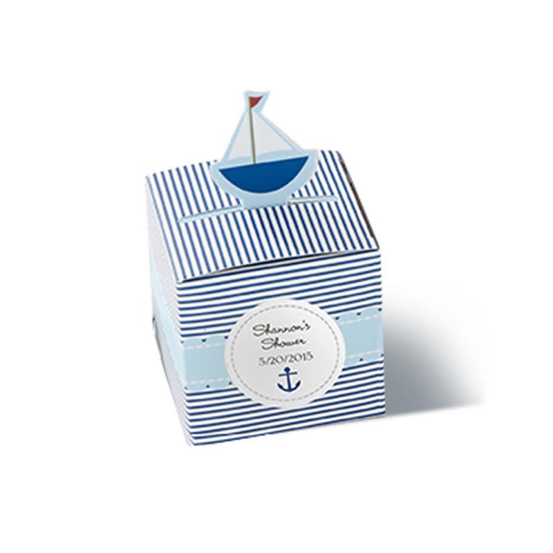 "Baby on Board!" Pop-Up Sailboat Favor Box (Label Not Included)