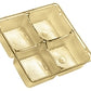 Gold Plastic Tray 4pc